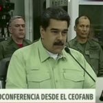 Presidente da Venezuela, Nicolás Maduro, videoconferência